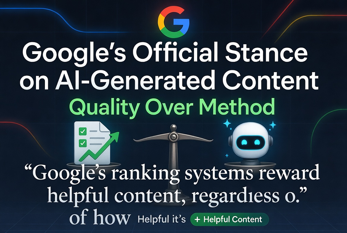 Google's official stance on AI-generated content – quality over method
