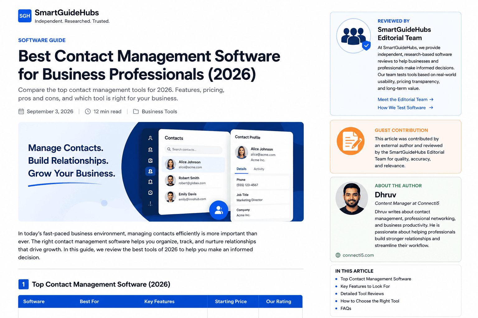 A Simple System to Organize Hundreds of Contacts by City and Industry
