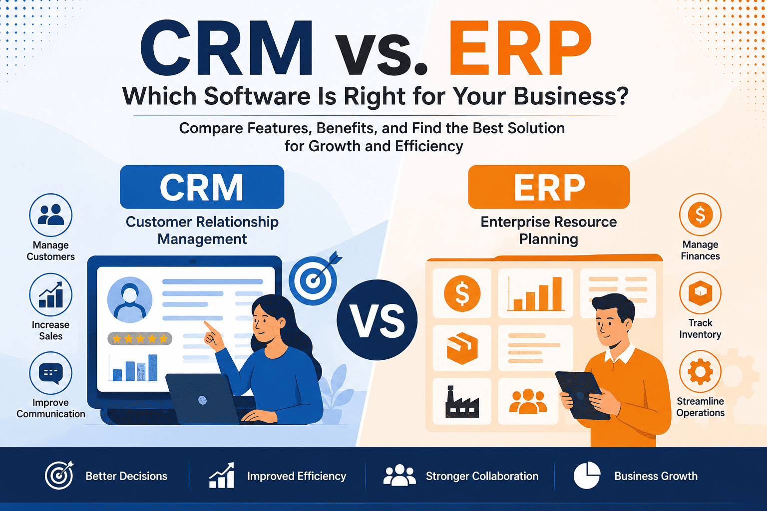 CRM vs. ERP: Which Software Is Right for Your Business?
