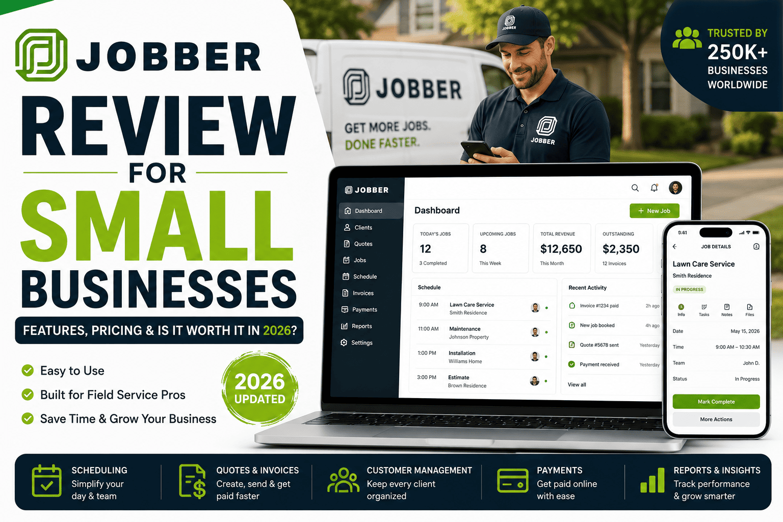 Jobber Review for Small Business (2026): Features, Pros & Cons