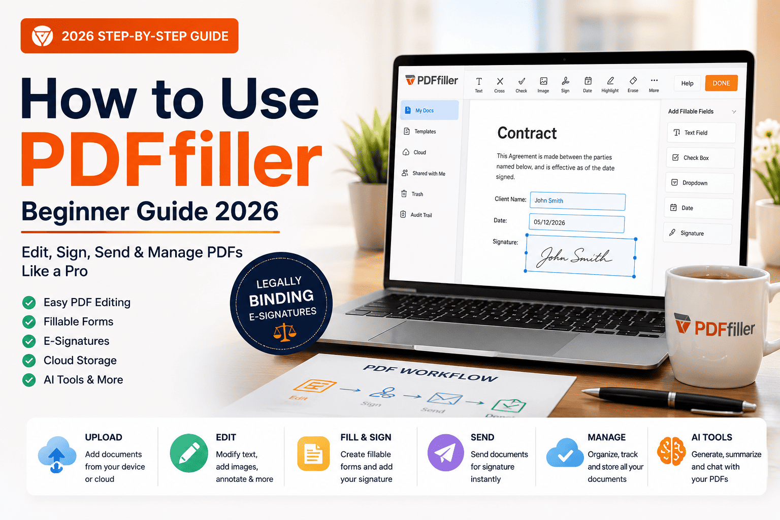 How to Use PDFfiller (Beginner Guide 2026 Step-by-Step)