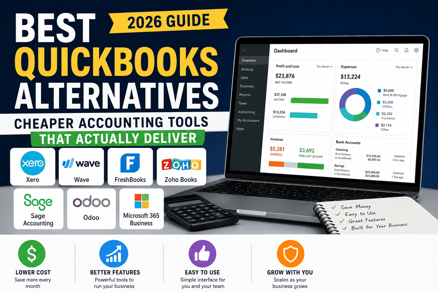 Best QuickBooks Alternatives (2026): Cheaper Accounting Software That Actually Makes Sense