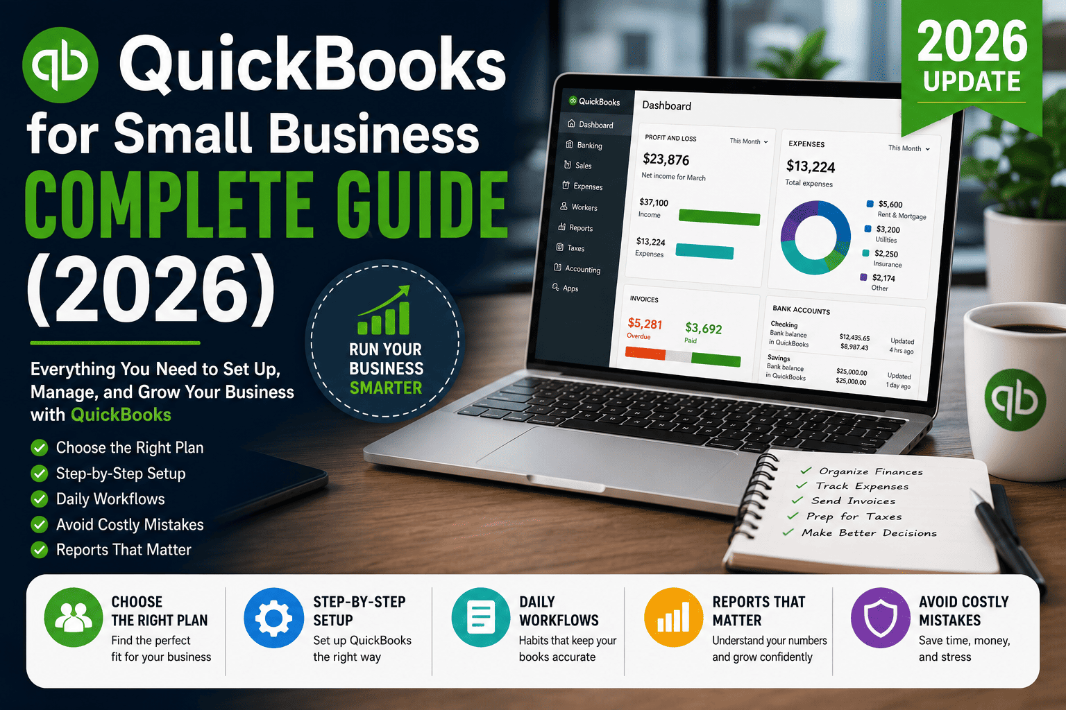 QuickBooks for Small Business (2026): The Complete Beginner-to-Pro Guide