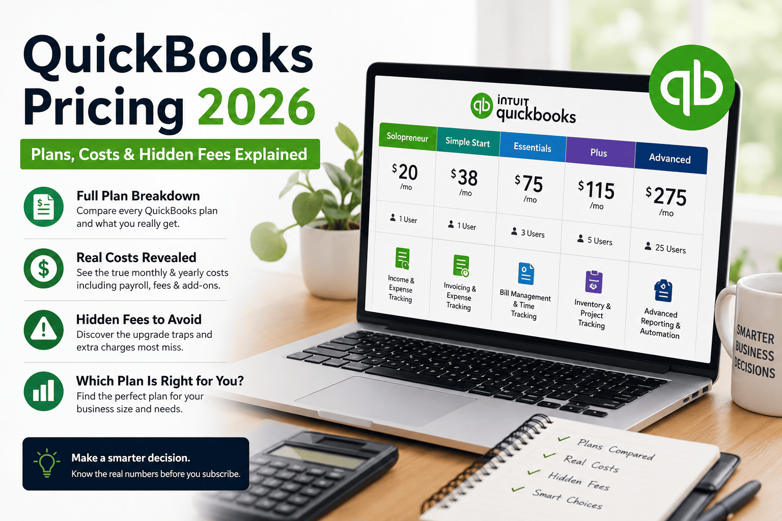 QuickBooks Pricing 2026: Real Costs, Hidden Fees & Which Plan Is Actually Worth It